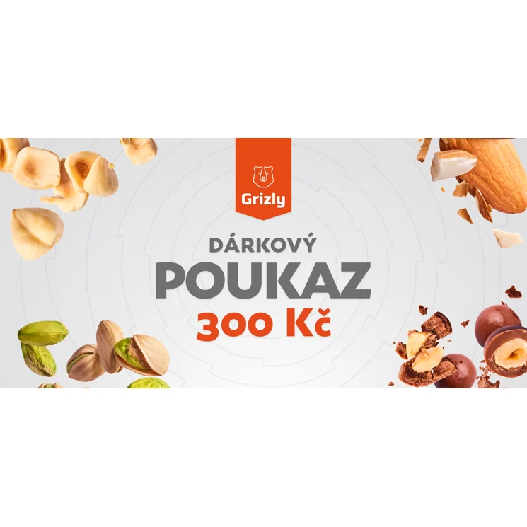 Dárkový elektronický poukaz 300 Kč